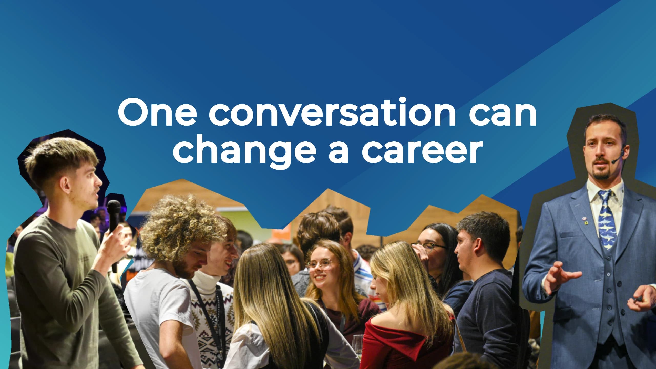 Networking and conversation at Futures Leaders Summit